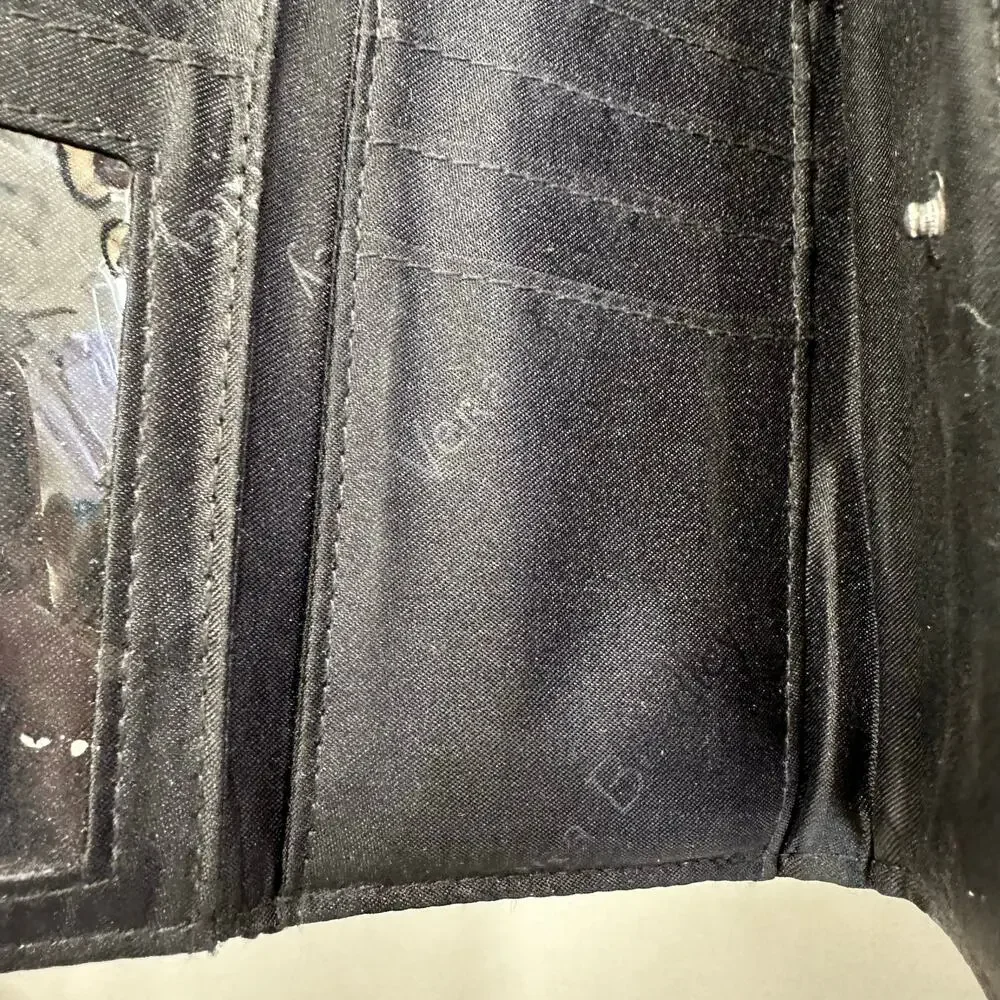 Vera Bradley leopard print quilted cotton RFID‎ trifold wallet snap closure - Picture 7 of 11